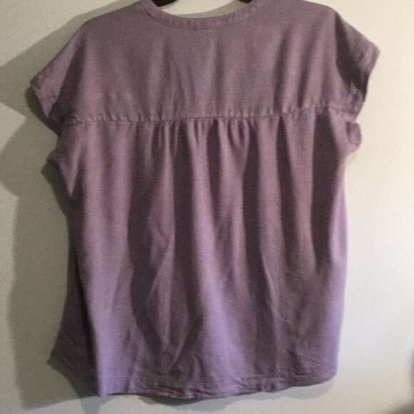 Splendid Cornflower Blue Women's Blouse - Picture 3 of 6